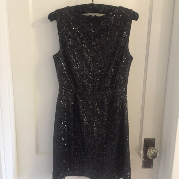 Madewell Black Sequin Dress - Picture 3 of 4